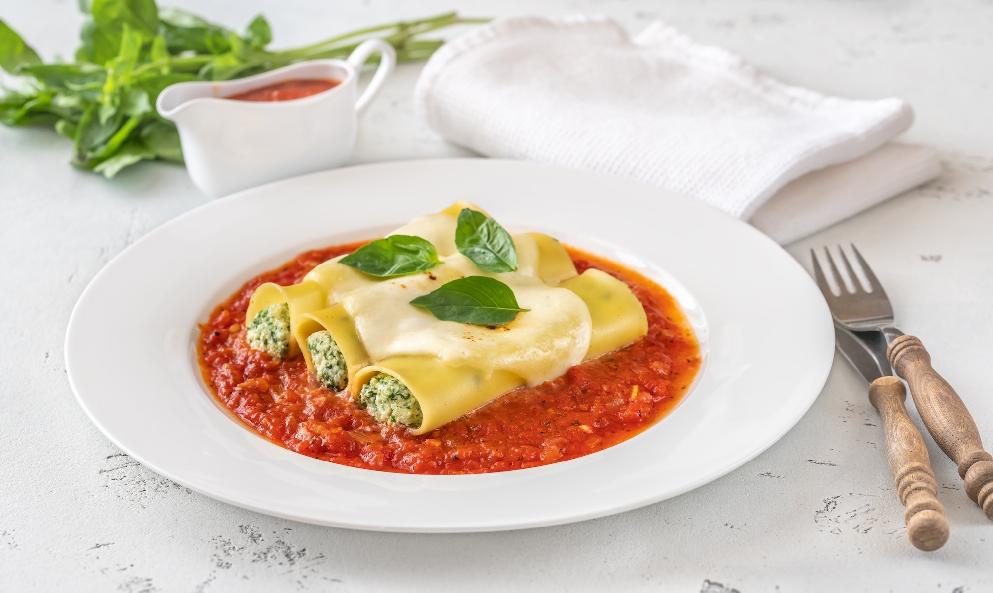Spinach and Ricotta Cannelloni